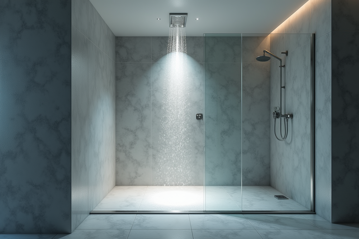 L’éclairage idéal : bien positionner un spot dans la douche