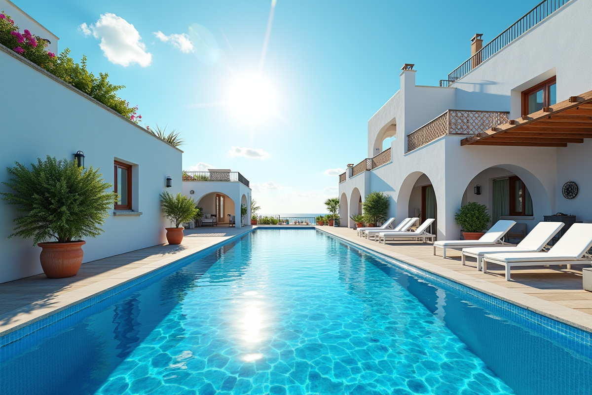 piscine colorée