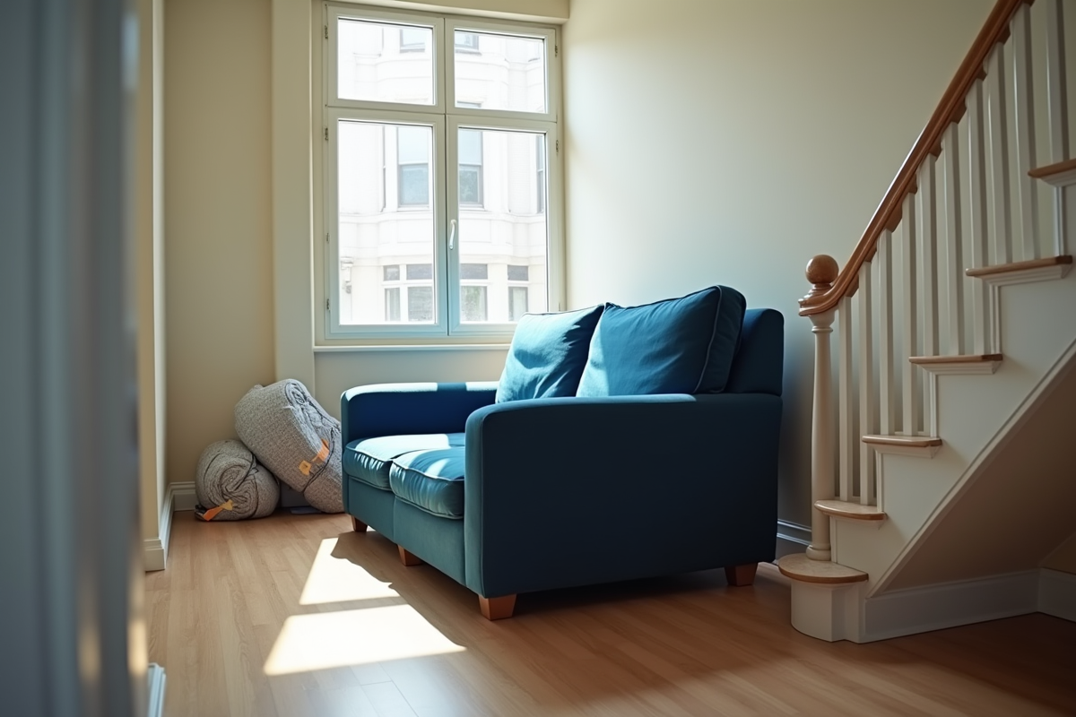 canapé escalier
