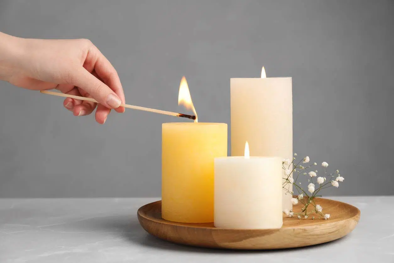 bougies parfumées en cas d'humidité